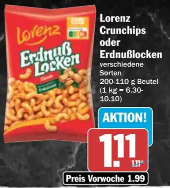 AEZ Lorenz Crunchips oder Erdnuẞlocken Angebot