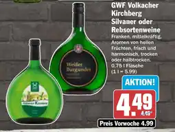 AEZ GWF Volkacher Kirchberg Silvaner oder Rebsortenweine Angebot