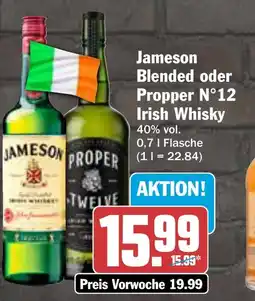 AEZ Jameson Blended oder Propper N°12 Irish Whisky Angebot
