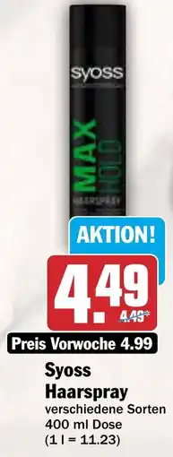 AEZ Syoss Haarspray Angebot