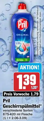 AEZ Pril Geschirrspülmittel Angebot