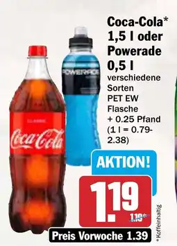 AEZ Coca-Cola oder Powerade Angebot