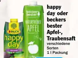 AEZ happy day oder beckers bester Apfel-, Traubensaft Angebot