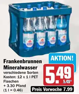 AEZ Frankenbrunnen Mineralwasser Angebot