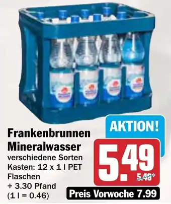 AEZ Frankenbrunnen Mineralwasser Angebot