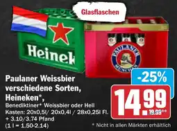 AEZ Paulaner Weissbier Heineken Angebot