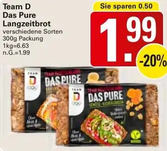 WEZ Team D Das Pure Langzeitbrot Angebot