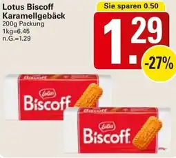 WEZ Lotus Biscoff Karamellgebäck Angebot