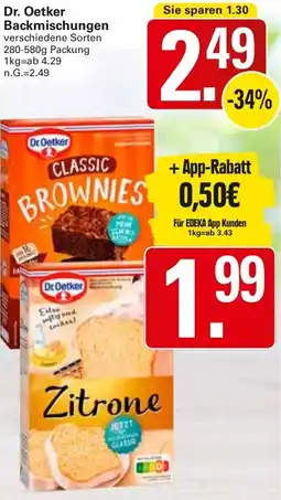 WEZ Dr. Oetker Backmischungen Angebot