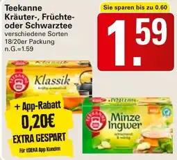 WEZ Teekanne Kräuter-, Früchte- oder Schwarztee Angebot