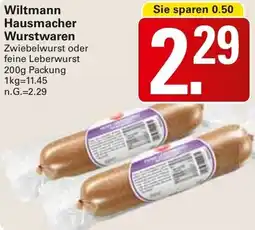WEZ Wiltmann Hausmacher Wurstwaren Angebot