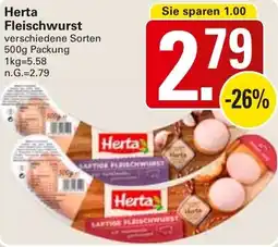 WEZ Herta Fleischwurst Angebot