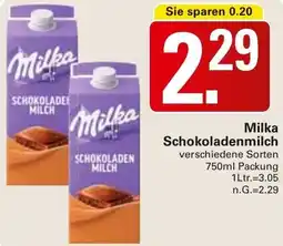 WEZ Milka Schokoladenmilch Angebot