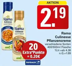 WEZ Rama Culinesse Pflanzencreme Angebot