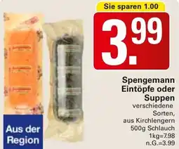 WEZ Spengemann Eintöpfe oder Suppen Angebot