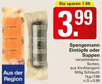 WEZ Spengemann Eintöpfe oder Suppen Angebot
