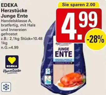 WEZ EDEKA Herzstücke Junge Ente Angebot