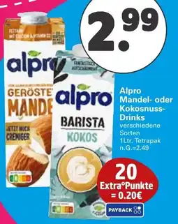 WEZ Alpro Mandel- oder Kokosnuss Drinks Angebot
