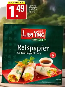 WEZ Lien Ying Reispapier Angebot