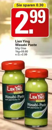 WEZ Lien Ying Wasabi-Paste Angebot