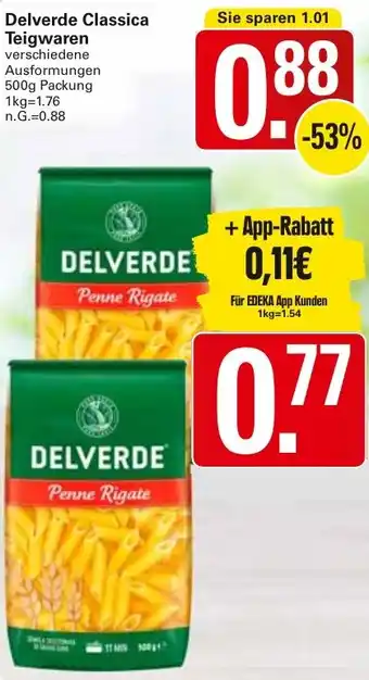 WEZ Delverde Classica Teigwaren Angebot