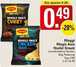 WEZ Maggi Magic Asia Nudel Snack Angebot