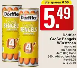 WEZ Dörffler Große Bengels Würstchen Angebot