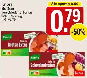 WEZ Knorr Soßen Angebot