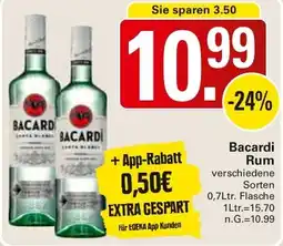 WEZ Bacardi Rum Angebot