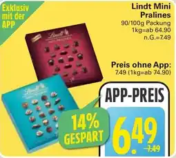 WEZ Lindt Mini Pralines Angebot