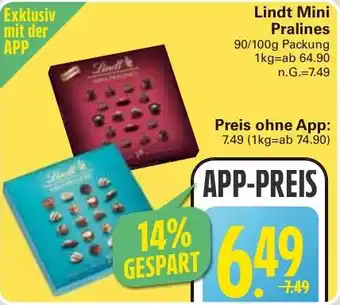 WEZ Lindt Mini Pralines Angebot