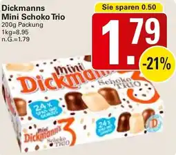 WEZ Dickmanns Mini Schoko Trio Angebot