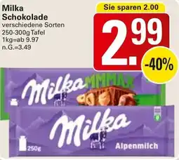 WEZ Milka Schokolade Angebot