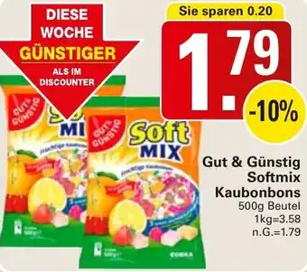 WEZ Gut & Günstig Softmix Kaubonbons Angebot