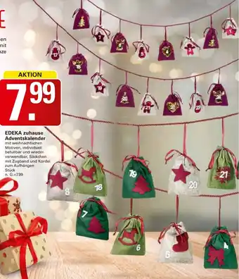 WEZ EDEKA zuhause Adventskalender Angebot