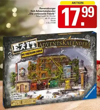 WEZ Ravensburger Exit Adventskalender ,,Die verlassene Fabrik" Angebot