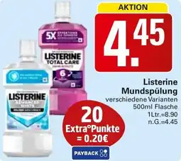 WEZ Listerine Mundspülung Angebot