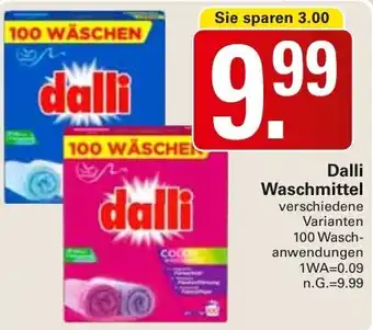 WEZ Dalli Waschmittel Angebot