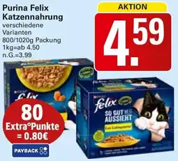 WEZ Purina Felix Katzennahrung Angebot