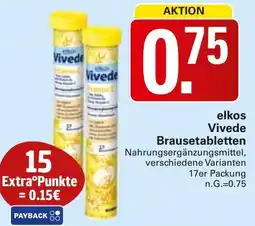 WEZ elkos Vivede Brausetabletten Angebot