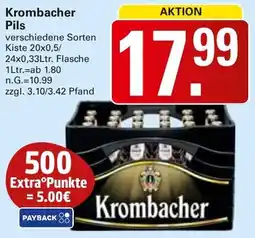 WEZ Krombacher Pils Angebot