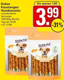 WEZ Dokas Kaustangen Hundesnacks Angebot