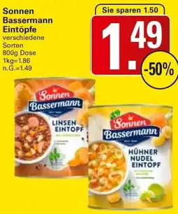 WEZ Sonnen Bassermann Eintöpfe Angebot