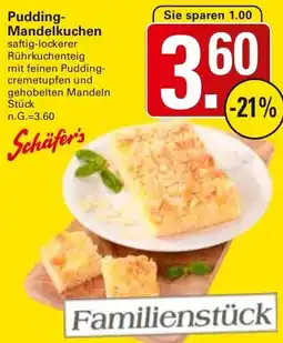 WEZ Schäfer's Pudding Mandelkuchen Angebot
