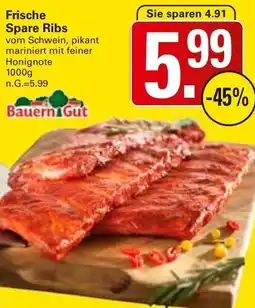 WEZ Bauern Gut Frische Spare Ribs Angebot