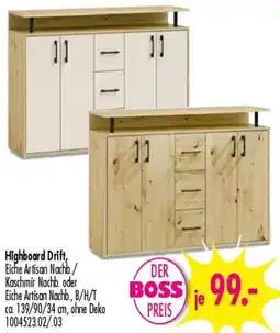 Möbel Boss Highboard Drift Angebot