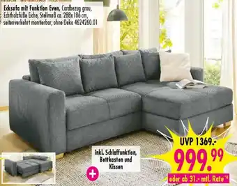 Möbel Boss Ecksofa mit Funktion Even Angebot