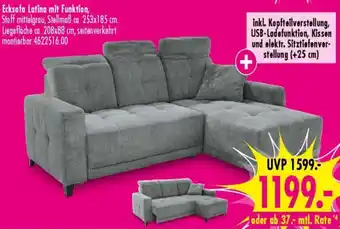 Möbel Boss Ecksofa Latina mit Funktion Angebot