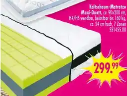 Möbel Boss Kaltschaum-Matratze Maxi-Duett Angebot