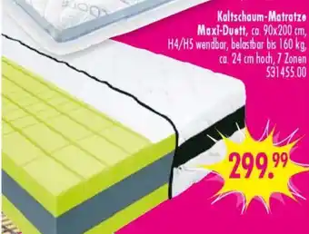 Möbel Boss Kaltschaum-Matratze Maxi-Duett Angebot